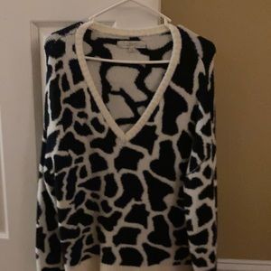Loft zebra sweater - NWOT